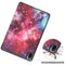 For Xiaomi Pad 5 Custer Painted PU Leather Case with Sleep / Wake-up Function & 3-Fold Holder(Galaxy)