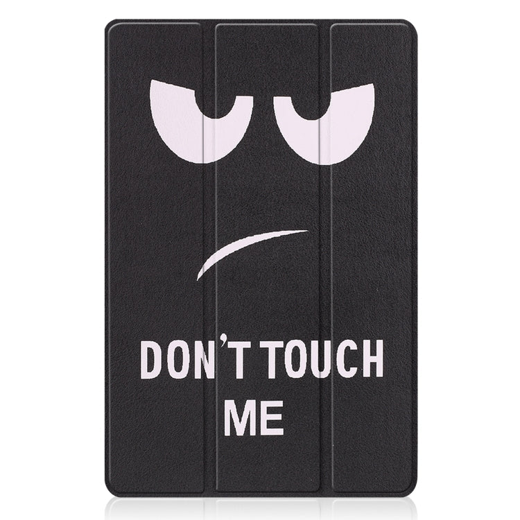 For Xiaomi Pad 5 Custer Painted PU Leather Case with Sleep / Wake-up Function & 3-Fold Holder(Big Eye Me)
