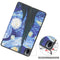 For Xiaomi Pad 5 Custer Painted PU Leather Case with Sleep / Wake-up Function & 3-Fold Holder(Starry Sky)