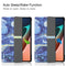 For Xiaomi Pad 5 Custer Painted PU Leather Case with Sleep / Wake-up Function & 3-Fold Holder(Starry Sky)