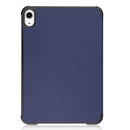 Custer Texture Horizontal Flip Leather Tablet Case with Three-folding Holder & Sleep / Wake-up Function For iPad mini 6(Blue)