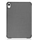 Custer Texture Horizontal Flip Leather Tablet Case with Three-folding Holder & Sleep / Wake-up Function For iPad mini 6(Grey)