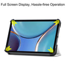 Custer Texture Horizontal Flip Leather Tablet Case with Three-folding Holder & Sleep / Wake-up Function For iPad mini 6(White)