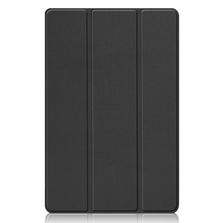 For Xiaomi Pad 5 Custer Texture Horizontal Flip Leather Case with Three-folding Holder & Sleep / Wake-up Function(Black)