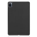 For Xiaomi Pad 5 Custer Texture Horizontal Flip Leather Case with Three-folding Holder & Sleep / Wake-up Function(Black)