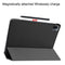 For Xiaomi Pad 5 Custer Texture Horizontal Flip Leather Case with Three-folding Holder & Sleep / Wake-up Function(Black)