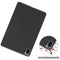 For Xiaomi Pad 5 Custer Texture Horizontal Flip Leather Case with Three-folding Holder & Sleep / Wake-up Function(Black)