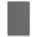 For Xiaomi Pad 5 Custer Texture Horizontal Flip Leather Case with Three-folding Holder & Sleep / Wake-up Function(Grey)