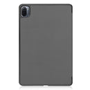 For Xiaomi Pad 5 Custer Texture Horizontal Flip Leather Case with Three-folding Holder & Sleep / Wake-up Function(Grey)