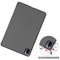 For Xiaomi Pad 5 Custer Texture Horizontal Flip Leather Case with Three-folding Holder & Sleep / Wake-up Function(Grey)