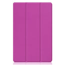 For Xiaomi Pad 5 Custer Texture Horizontal Flip Leather Case with Three-folding Holder & Sleep / Wake-up Function(Purple)