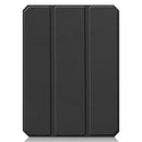 Custer Pattern Pure Color TPU Smart Tablet Holster with Sleep Function & 3-Fold Holder & Pen Slot For iPad mini 6(Black)