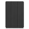 For Xiaomi Pad 5 Custer Pattern Pure Color TPU Smart Tablet Holster with Sleep Function & 3-Fold Holder & Pen Slot(Black)