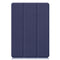 For Xiaomi Pad 5 Custer Pattern Pure Color TPU Smart Tablet Holster with Sleep Function & 3-Fold Holder & Pen Slot(Blue)