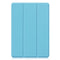 For Xiaomi Pad 5 Custer Pattern Pure Color TPU Smart Tablet Holster with Sleep Function & 3-Fold Holder & Pen Slot(Sky Blue)