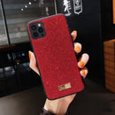 SULADA Shockproof TPU + Handmade Leather Case For iPhone 13 Pro Max(Red)