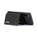 For Samsung Galaxy S20 DG.MING M1 Series 3-Fold Multi Card Wallet + Magnetic Back Cover Shockproof Case with Holder Function(Black)