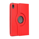 360 Degree Rotation Litchi Texture Flip Leather Tablet Case with Holder For iPad mini 6(Red)