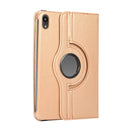 360 Degree Rotation Litchi Texture Flip Leather Tablet Case with Holder For iPad mini 6(Gold)