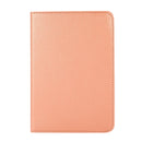 360 Degree Rotation Litchi Texture Flip Leather Tablet Case with Holder For iPad mini 6(Rose Gold)