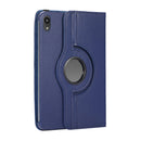 360 Degree Rotation Litchi Texture Flip Leather Tablet Case with Holder For iPad mini 6(Blue)