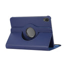 360 Degree Rotation Litchi Texture Flip Leather Tablet Case with Holder For iPad mini 6(Blue)