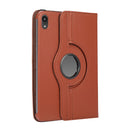 360 Degree Rotation Litchi Texture Flip Leather Tablet Case with Holder For iPad mini 6(Brown)