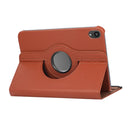 360 Degree Rotation Litchi Texture Flip Leather Tablet Case with Holder For iPad mini 6(Brown)