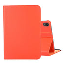 360 Degree Rotation Litchi Texture Flip Leather Tablet Case with Holder For iPad mini 6(Orange)