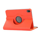 360 Degree Rotation Litchi Texture Flip Leather Tablet Case with Holder For iPad mini 6(Orange)