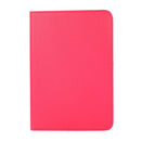 360 Degree Rotation Litchi Texture Flip Leather Tablet Case with Holder For iPad mini 6(Rose Red)