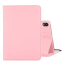 360 Degree Rotation Litchi Texture Flip Leather Tablet Case with Holder For iPad mini 6(Pink)