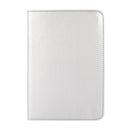 360 Degree Rotation Litchi Texture Flip Leather Tablet Case with Holder For iPad mini 6(Silver)