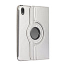 360 Degree Rotation Litchi Texture Flip Leather Tablet Case with Holder For iPad mini 6(Silver)