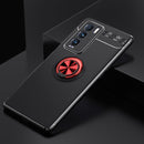For OPPO Realme GT Explorer Master Metal Ring Holder 360 Degree Rotating TPU Case(Black+Red)