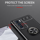 For OPPO Realme GT Explorer Master Metal Ring Holder 360 Degree Rotating TPU Case(Black)