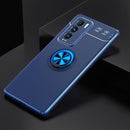 For OPPO Realme GT Explorer Master Metal Ring Holder 360 Degree Rotating TPU Case(Blue)