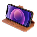 DG.MING Retro Oil Side Horizontal Flip Leather Case with Holder & Card Slots & Wallet For iPhone 13(Brown)