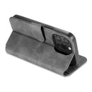 DG.MING Retro Oil Side Horizontal Flip Leather Case with Holder & Card Slots & Wallet For iPhone 13 Pro Max(Grey)