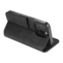 DG.MING Retro Oil Side Horizontal Flip Leather Case with Holder & Card Slots & Wallet For iPhone 13 Pro Max(Black)
