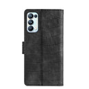 Skin Feel Crocodile Texture Magnetic Clasp Horizontal Flip PU Leather Case with Holder & Card Slots & Wallet For OPPO Reno5 5G / Find X3 Lite(Black)