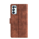 Skin Feel Crocodile Texture Magnetic Clasp Horizontal Flip PU Leather Case with Holder & Card Slots & Wallet For OPPO Reno5 5G / Find X3 Lite(Brown)