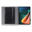 A0N5 Ultra-thin Detachable Lambskin Texture TPU Bluetooth Keyboard Leather Tablet Case with Holder For Xiaomi Pad 5 / 5 Pro(Black)
