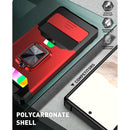 For Google Pixel 6 Sliding Camera Cover Design PC + TPU Shockproof Case with Ring Holder & Card Slot(Gold)