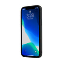 Fierre Shann Leather Texture Phone Back Cover Case For iPhone 13 Pro(Cowhide Black)