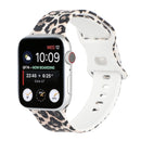 8-buckle Printed Strap Watch Band For Apple Watch Series 7 41mm / 6 & SE & 5 & 4 40mm / 3 & 2 & 1 38mm(Leopard)