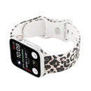 8-buckle Printed Strap Watch Band For Apple Watch Series 7 41mm / 6 & SE & 5 & 4 40mm / 3 & 2 & 1 38mm(Leopard)