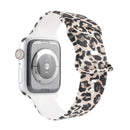 8-buckle Printed Strap Watch Band For Apple Watch Series 7 41mm / 6 & SE & 5 & 4 40mm / 3 & 2 & 1 38mm(Leopard)
