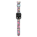 8-buckle Printed Strap Watch Band For Apple Watch Series 7 41mm / 6 & SE & 5 & 4 40mm / 3 & 2 & 1 38mm(Folk-custom)