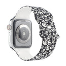 8-buckle Printed Strap Watch Band For Apple Watch Series 7 41mm / 6 & SE & 5 & 4 40mm / 3 & 2 & 1 38mm(Skull)